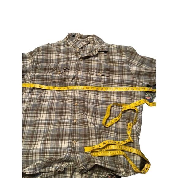 Timberland Mens Multicolor Button Down Plaid Checkered Polo Shirt 2XL - Picture 7 of 15